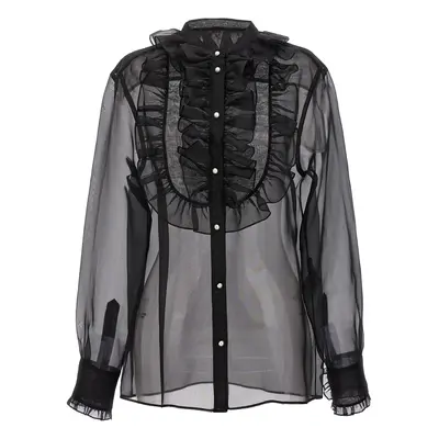 DOLCE & GABBANA Camicia Plastron E Volant