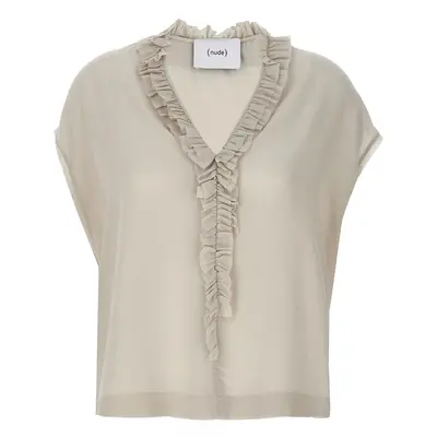 NUDE Blusa Seta Rouches