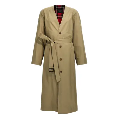 BALENCIAGA Trench Oversize Fodera Check