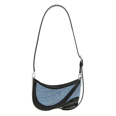 MUGLER Borsa A Spalla 'Small Denim Spiral Curve 01'