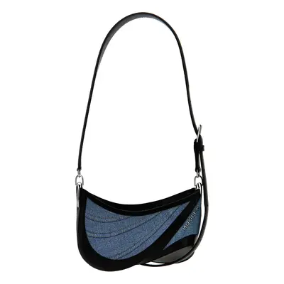 MUGLER Borsa A Spalla 'Small Denim Spiral Curve 01'