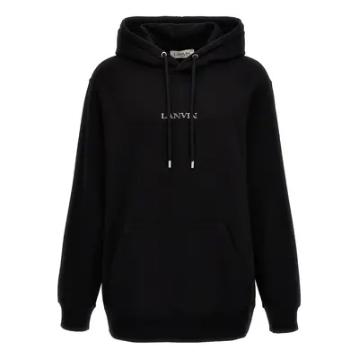 LANVIN Felpa Con Cappuccio Ricamo Logo