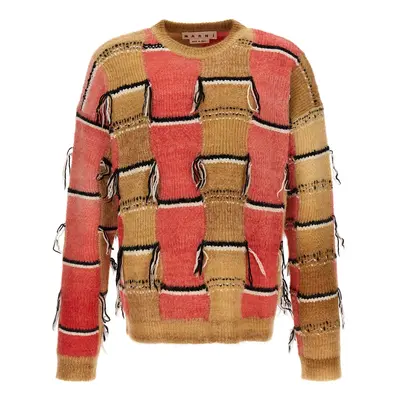 MARNI Maglione Multicolor Frange