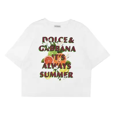 DOLCE & GABBANA T-Shirt Stampa Glitter