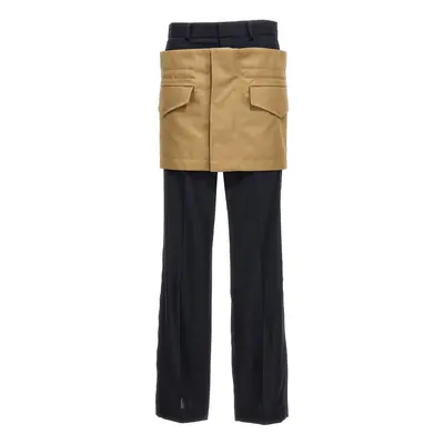 SACAI Pantalone Inserto Minigonna