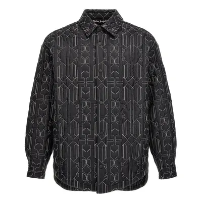 PALM ANGELS Giacca 'All Monogram Quilted Dover'