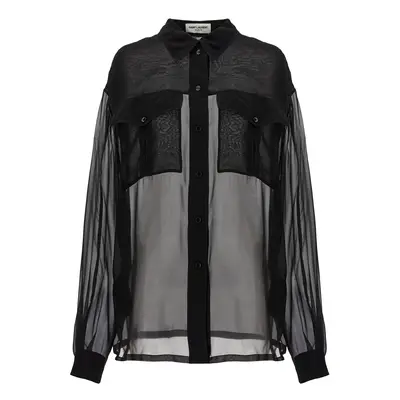 SAINT LAURENT Camicia Mussola Seta