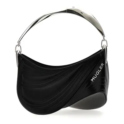 MUGLER Borsa A Mano 'Small Embossed Spiral Curve 01'