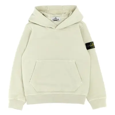 STONE ISLAND JUNIOR Felpa Con Cappuccio Patch Logo