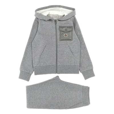 MONCLER ENFANT Completo Felpa Con Cappuccio + Jogging