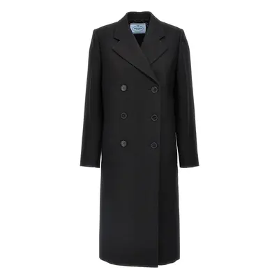 PRADA Cappotto Doppiopetto Inserto Raso