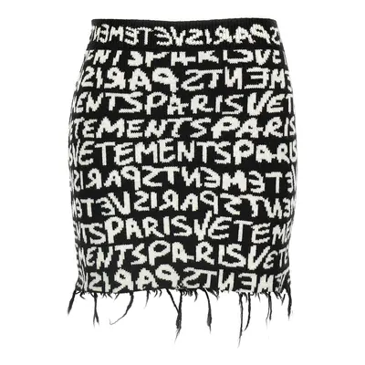 VETEMENTS Gonna 'Vetements Paris Monogram Mini'