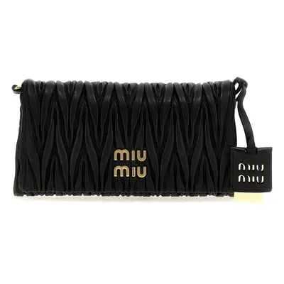 MIU MIU Pochette Matelassé Logo