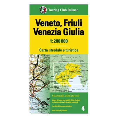 Veneto, Friuli Venezia Giulia 1:200.000. Carta stradale e turistica