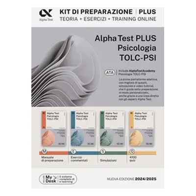 Alpha Test plus psicologia TOLC-PSI. Kit completo di preparazione con training on line personali