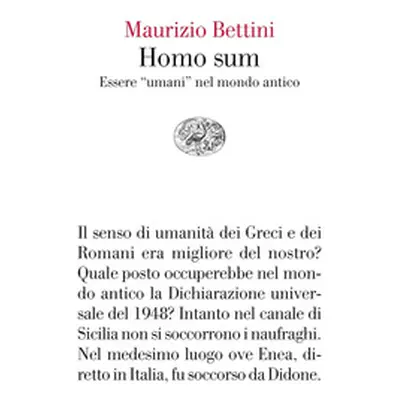 Homo sum. Essere «umani» nel mondo antico