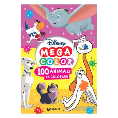 100 animali da colorare. Mega color Disney