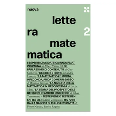 Nuova lettera matematica - Vol. 2