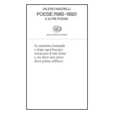 Poesie (1980-1992) e altre poesie