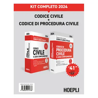 Codice civile-Codice di procedura civile. Kit completo 2024