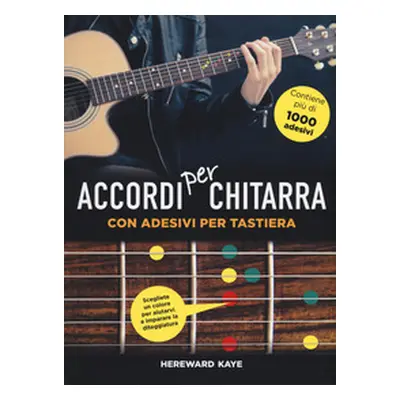 Accordi per chitarra con adesivi per tastiera