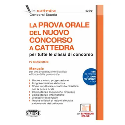 La prova orale del nuovo concorso a cattedra