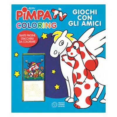 Giochi con gli amici. Pimpa in tv. Coloring