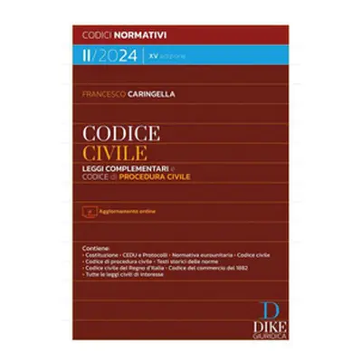 Codice civile. Leggi complementari e codice di procedura civile II/2024