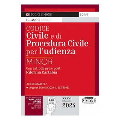 Codice civile e di procedura civile per l'udienza. Ediz. minor