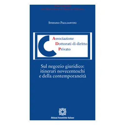 Sul negozio giuridico: itinerari novecenteschi e della contemporaneità