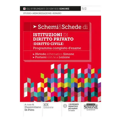 Schemi & schede di istituzioni di diritto privato (diritto civile). Programma completo d'esame