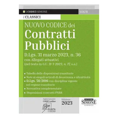 Nuovo codice dei contratti pubblici