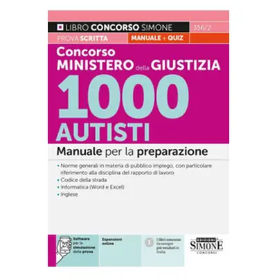 Concorso Ministero della Giustizia 1000 Autisti. Manuale per la preparazione