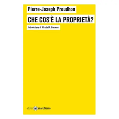 Che cos'è la proprietà? o Ricerche sul principio del diritto e del governo