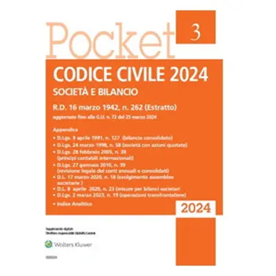 Codice civile 2024. Società e bilancio