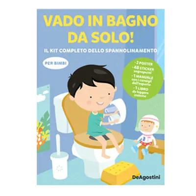 Vado in bagno da solo! il kit completo dello spannolinamento. Con adesivi