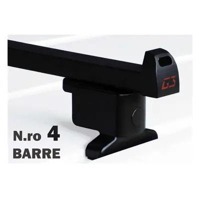 Barre tetto Furgoni per OPEL COMBO 1994 c/Fori sul tetto Kit completo 4 PZ da 150CM in Acciaio c