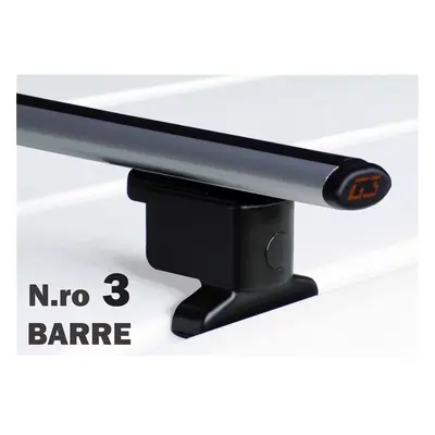 Barre tetto Furgoni per PEUGEOT BOXER passo 4035 mm XL Kit completo 3 PZ da 130CM in Alluminio c