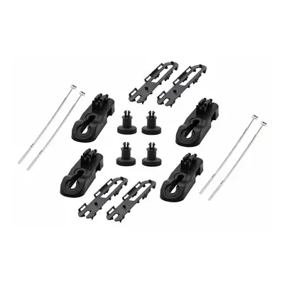 Set per montaggio Baule portatutto BOX tetto su Barre Auto facile da montare Bustina da 4 Pezzi