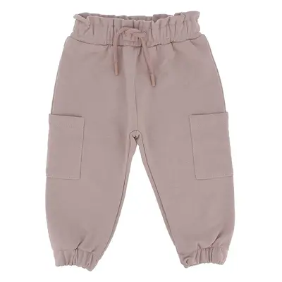 pantalone in felpa da bambina, rosa