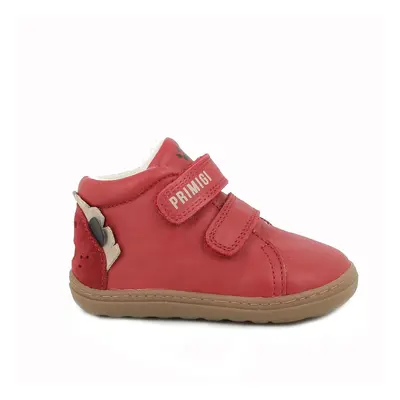 scarpe in pelle da bambino rosso-scarlet