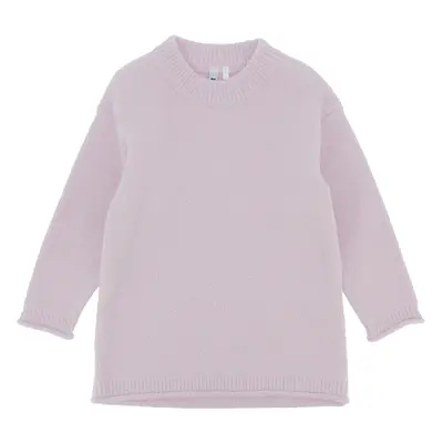 vestito in maglia da bambina, rosa