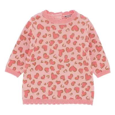 vestito in maglia da bambina, rosa