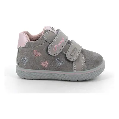 scarpa in pelle da bambina grigio