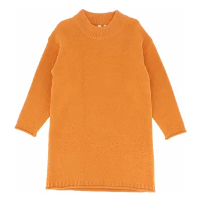 vestito in maglia da bambina, arancio