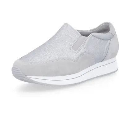 Vitaform Slip on in glitter con inserti in pelle scamosciata