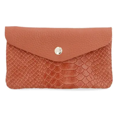 Le Corone Bags Pochette in pelle Miss Night&Day con stampa cocco