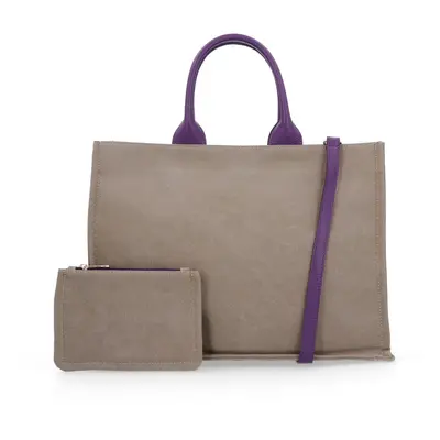 Le Corone Bags Borsa shopper in canvas con pochette