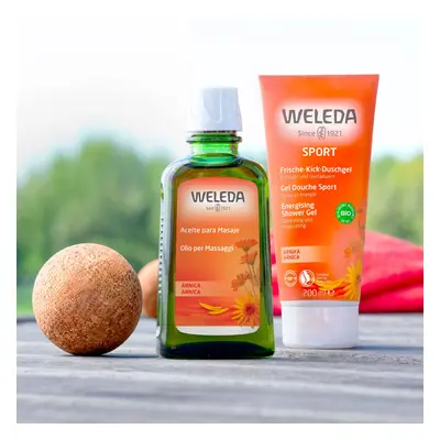 Weleda bagnoschiuma energy, olio Arnica e 2 sfere massaggio