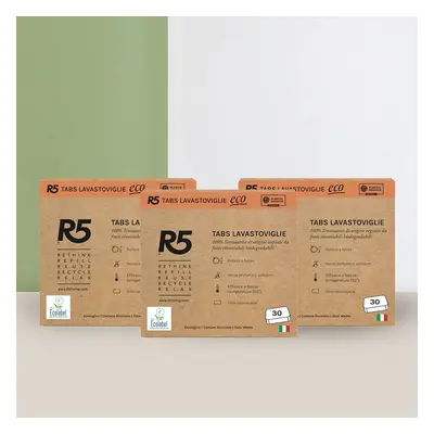 R5 Living EcoTabs lavastoviglie per una pulizia profonda e brillante